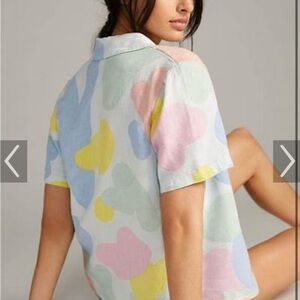 Bobo Choses Pastel Boxy Polo Button Down Shirt